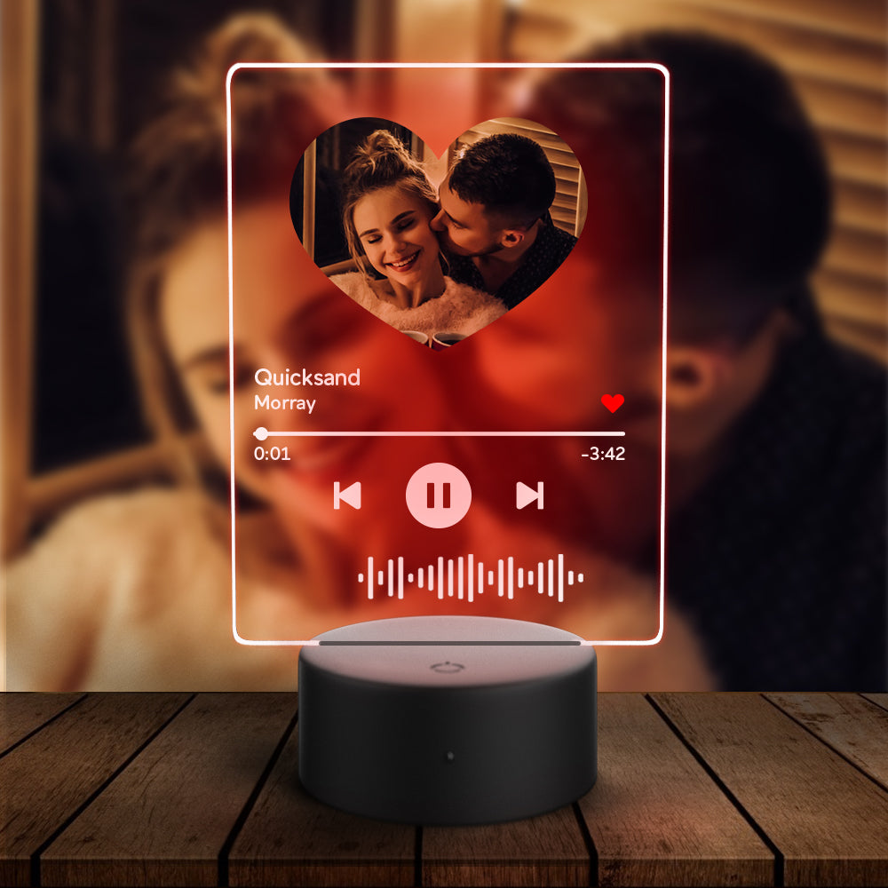 Scannable Music Heart Night Light