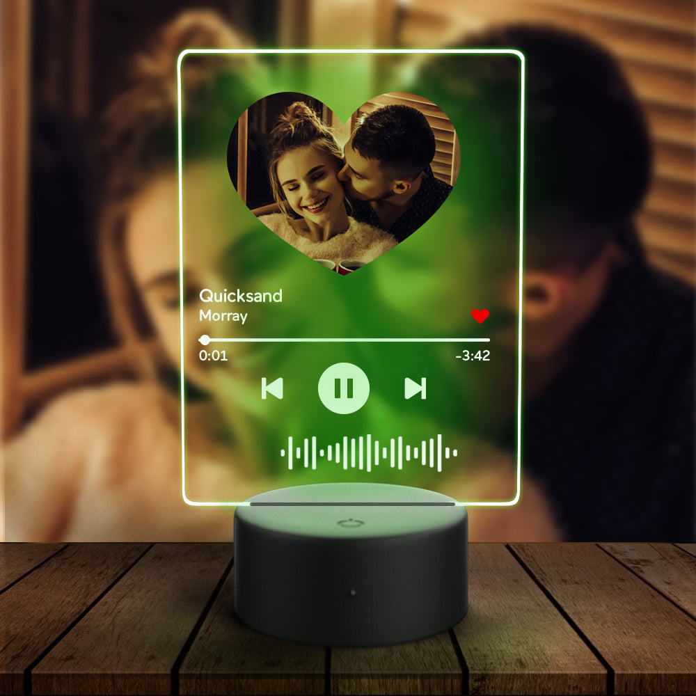 Scannable Music Heart Night Light