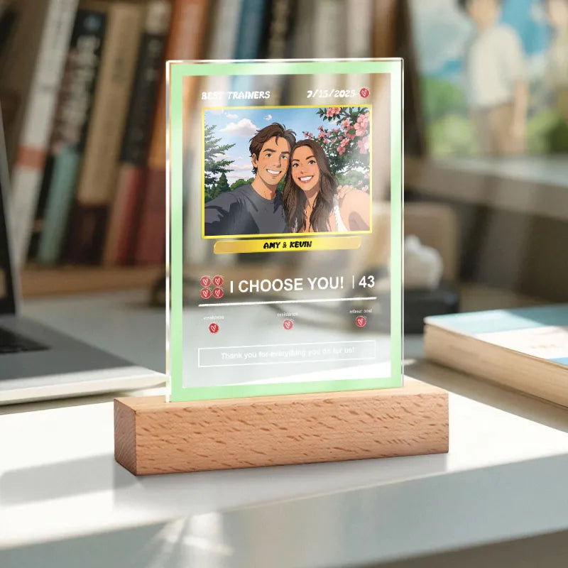 Acrylic Poke Card Night Light