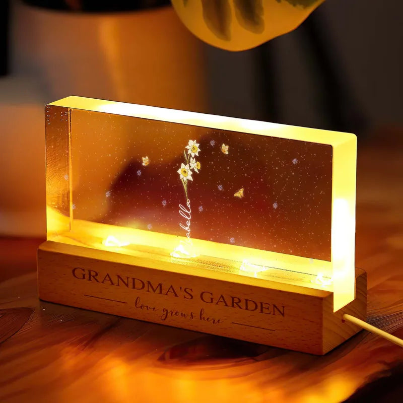 Grandma Flower LED Night Light