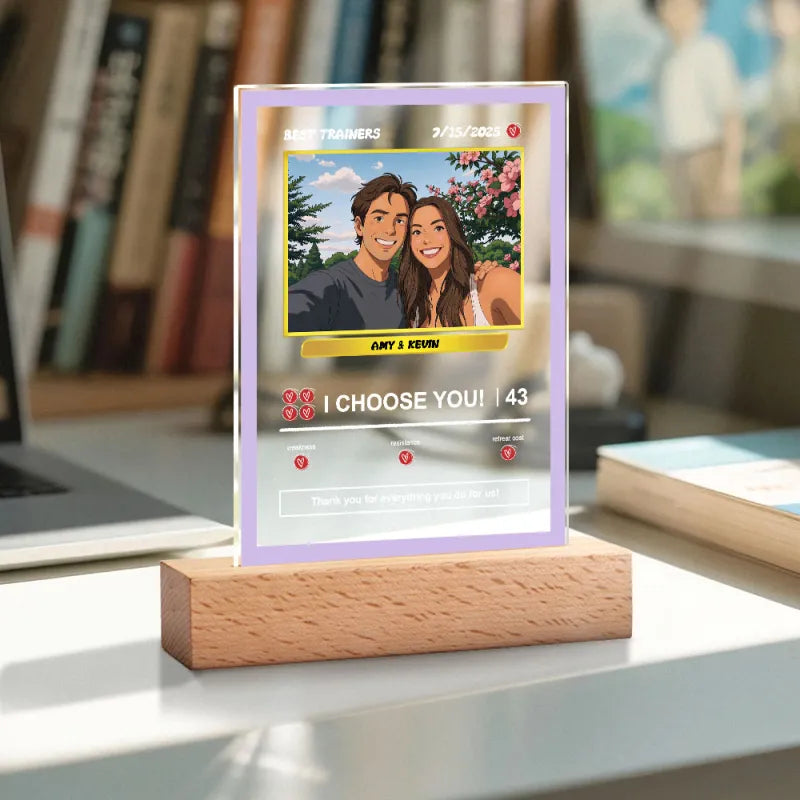 Acrylic Poke Card Night Light
