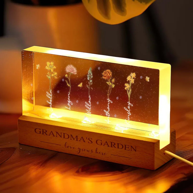 Grandma Flower LED Night Light
