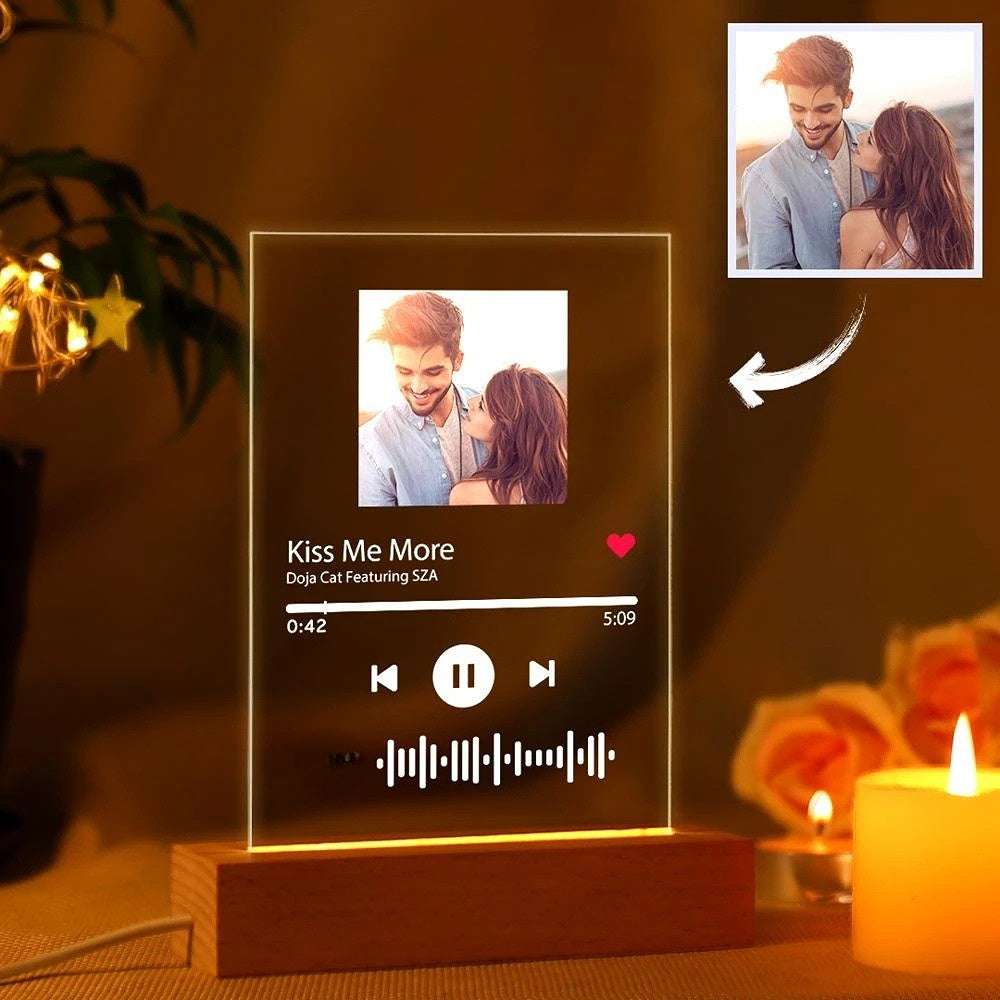 Scannable Music Glass Night Light