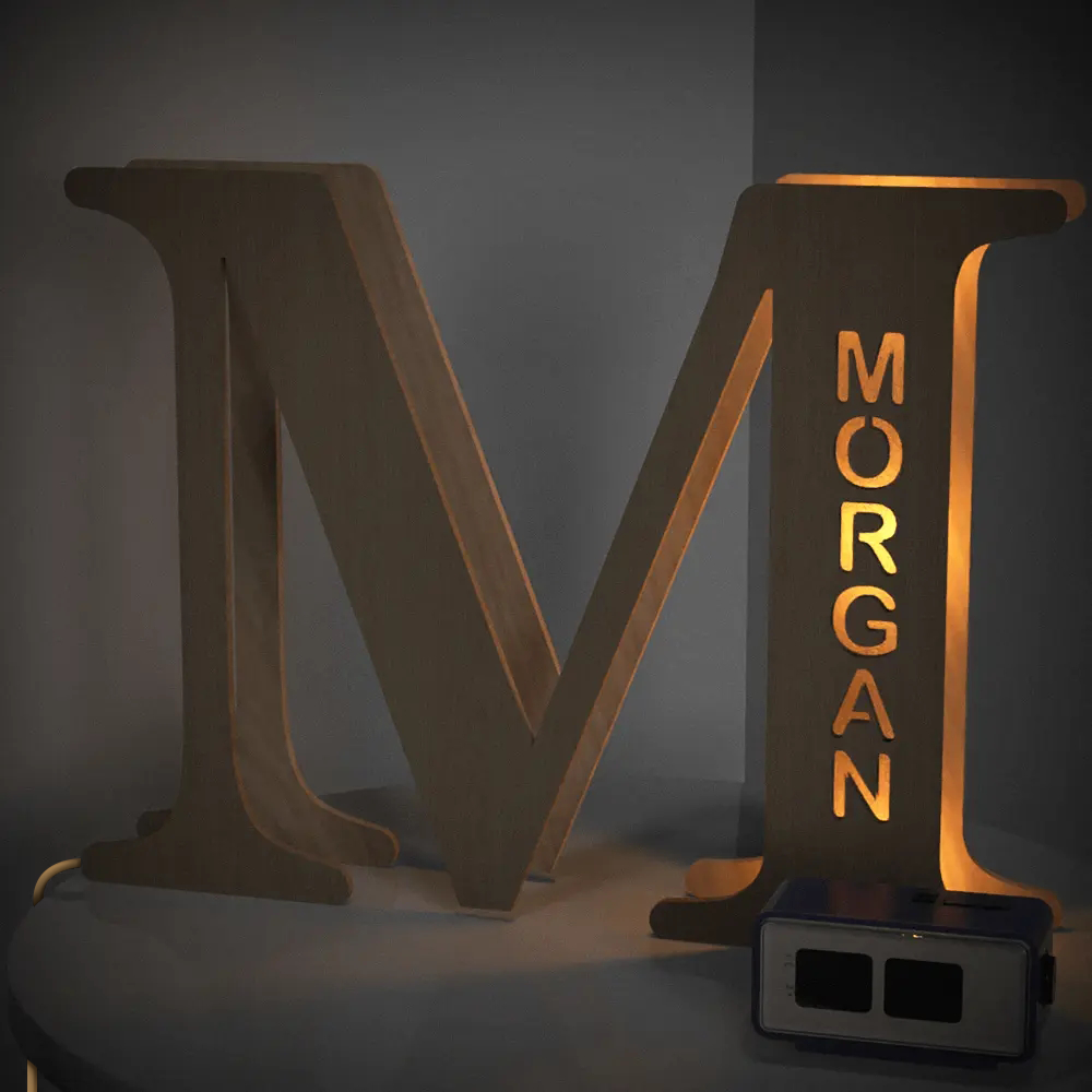 Wooden Letter Night Light
