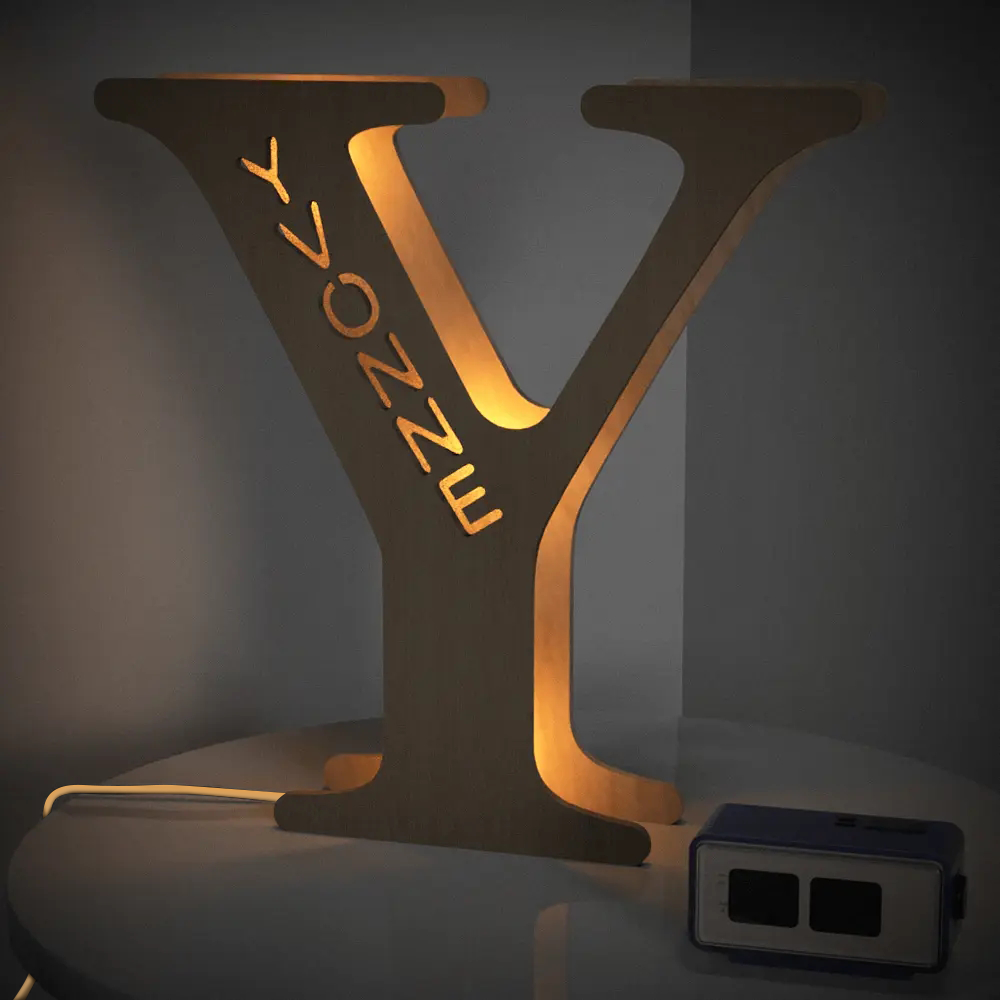 Wooden Letter Night Light