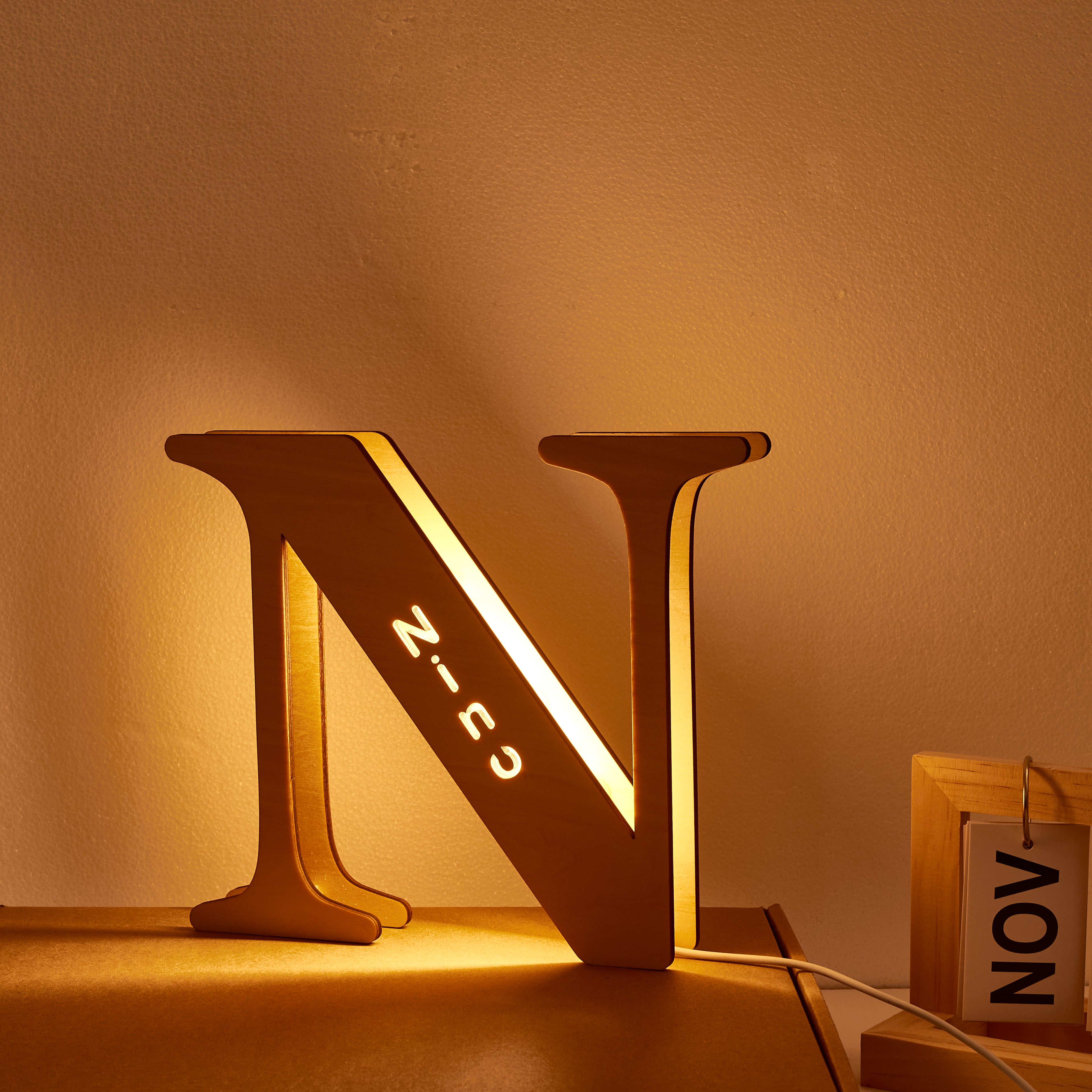 Wooden Letter Night Light