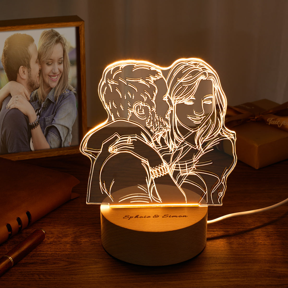 3D Photo LED Night Light