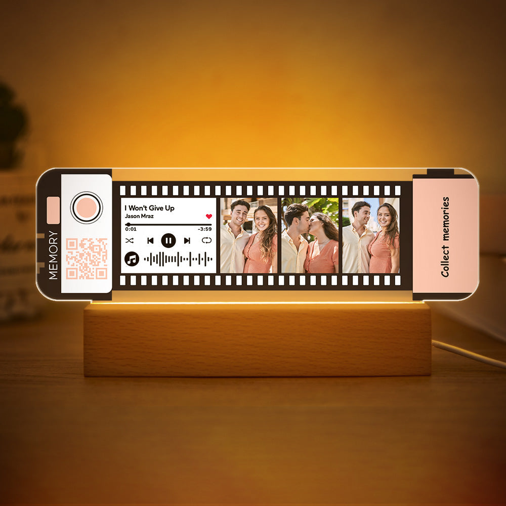 Music Filmstrip Code Night Light