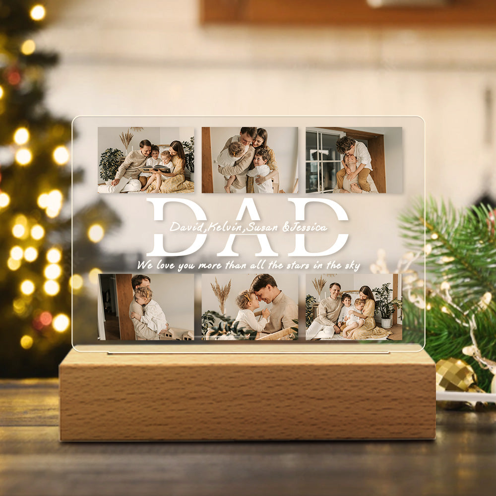 Dad Photo LED Night Light