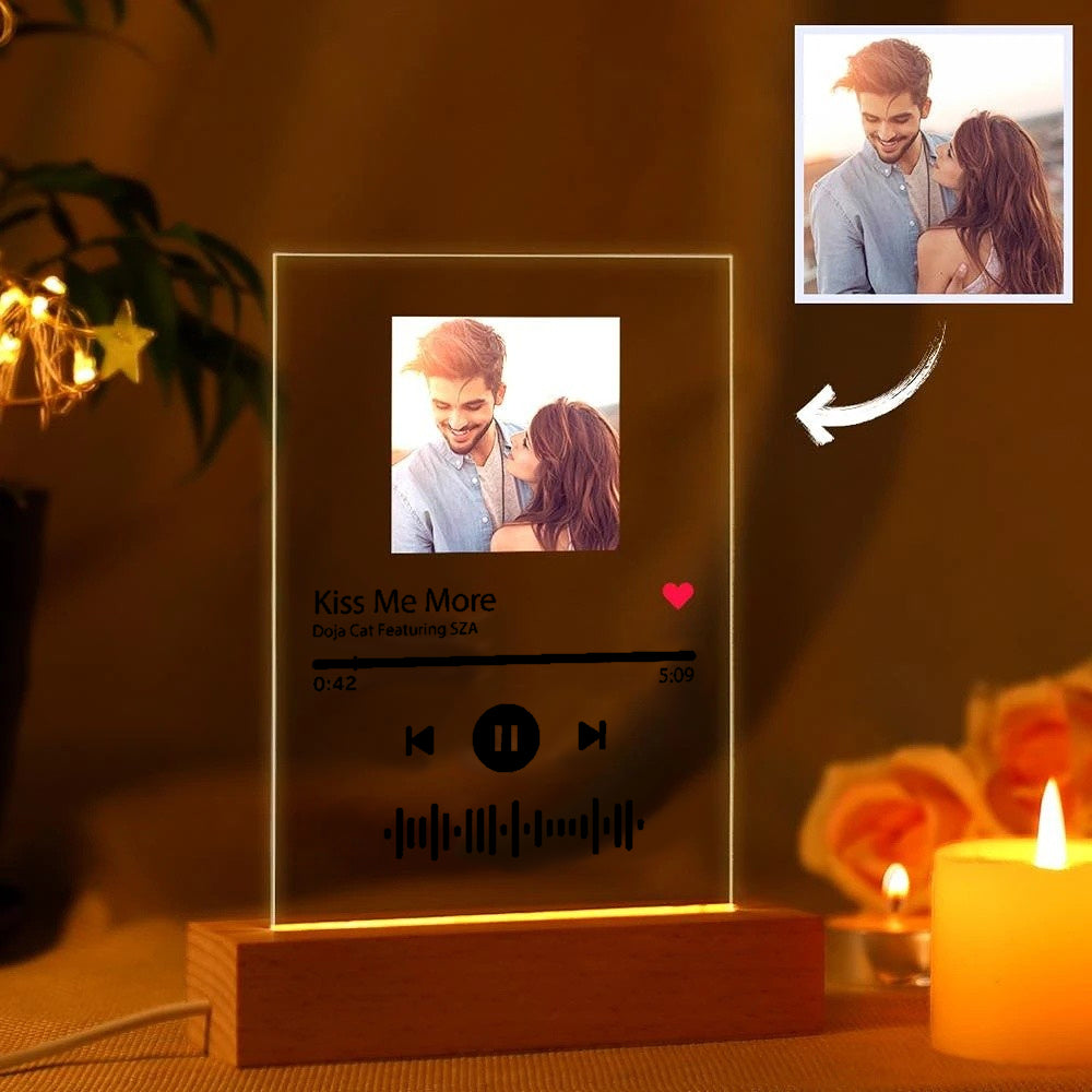 Scannable Music Glass Night Light