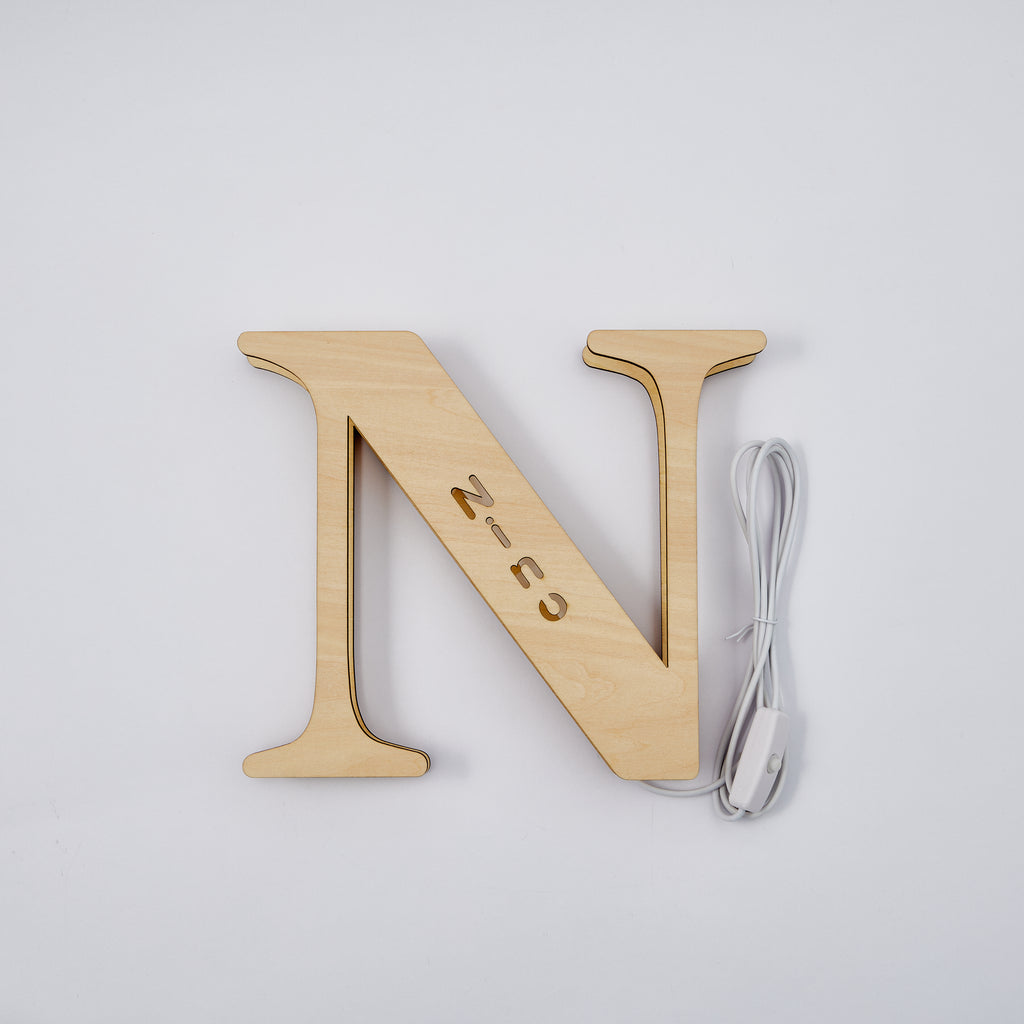 Wooden Letter Night Light