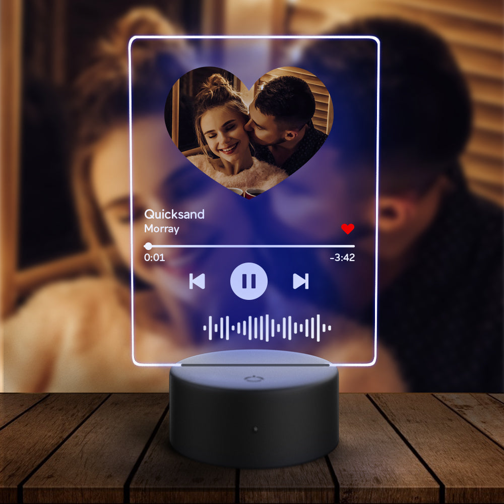 Scannable Music Heart Night Light