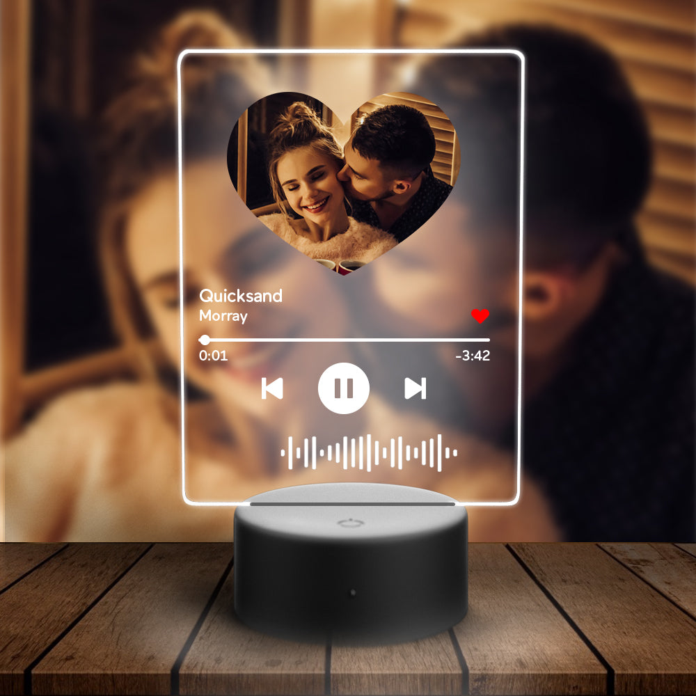Scannable Music Heart Night Light