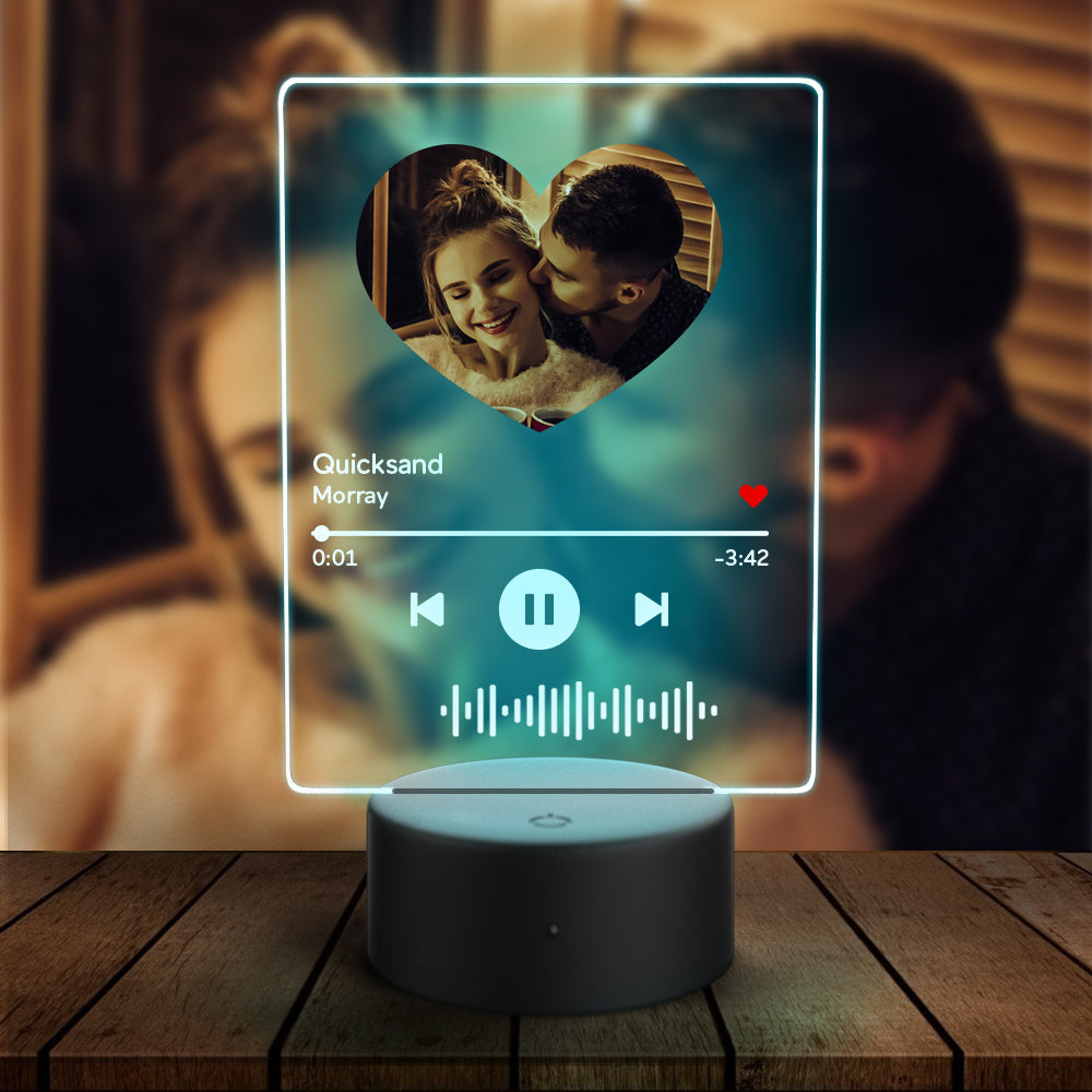 Scannable Music Heart Night Light