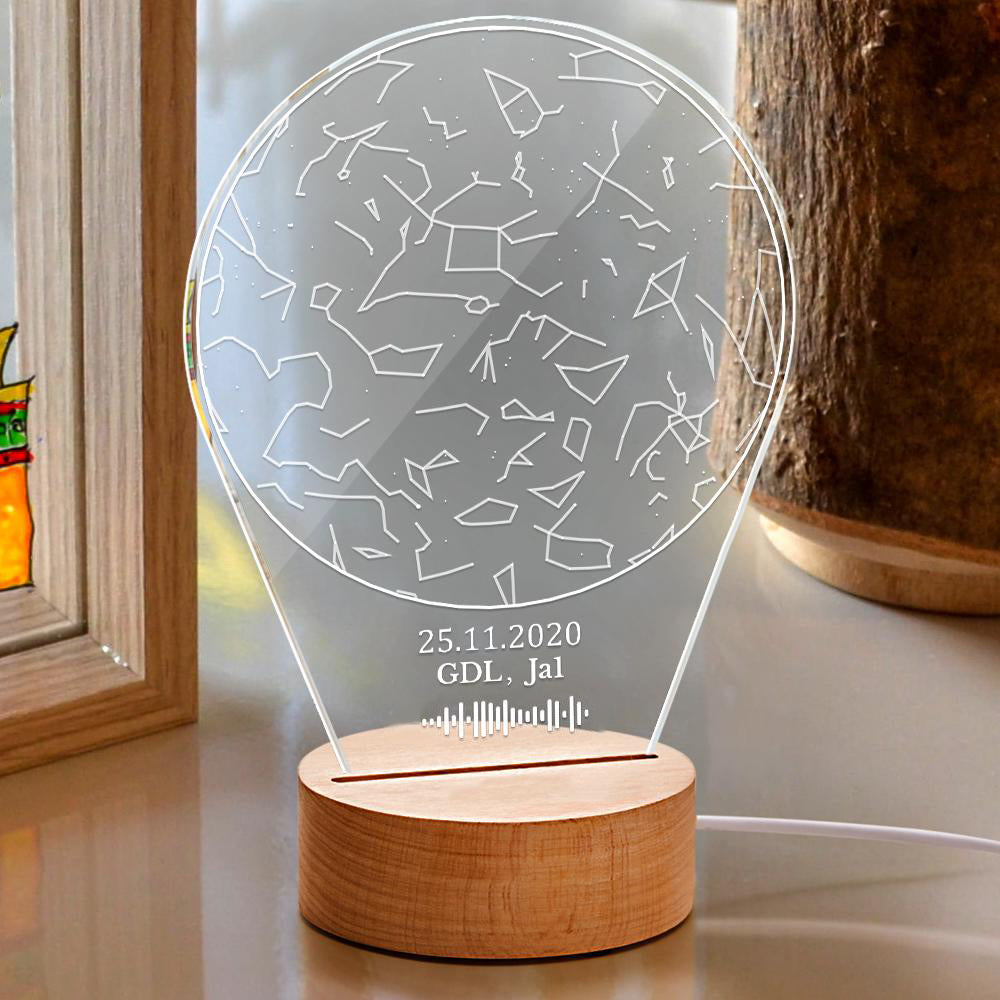 Scannable Constellation Map Night Light