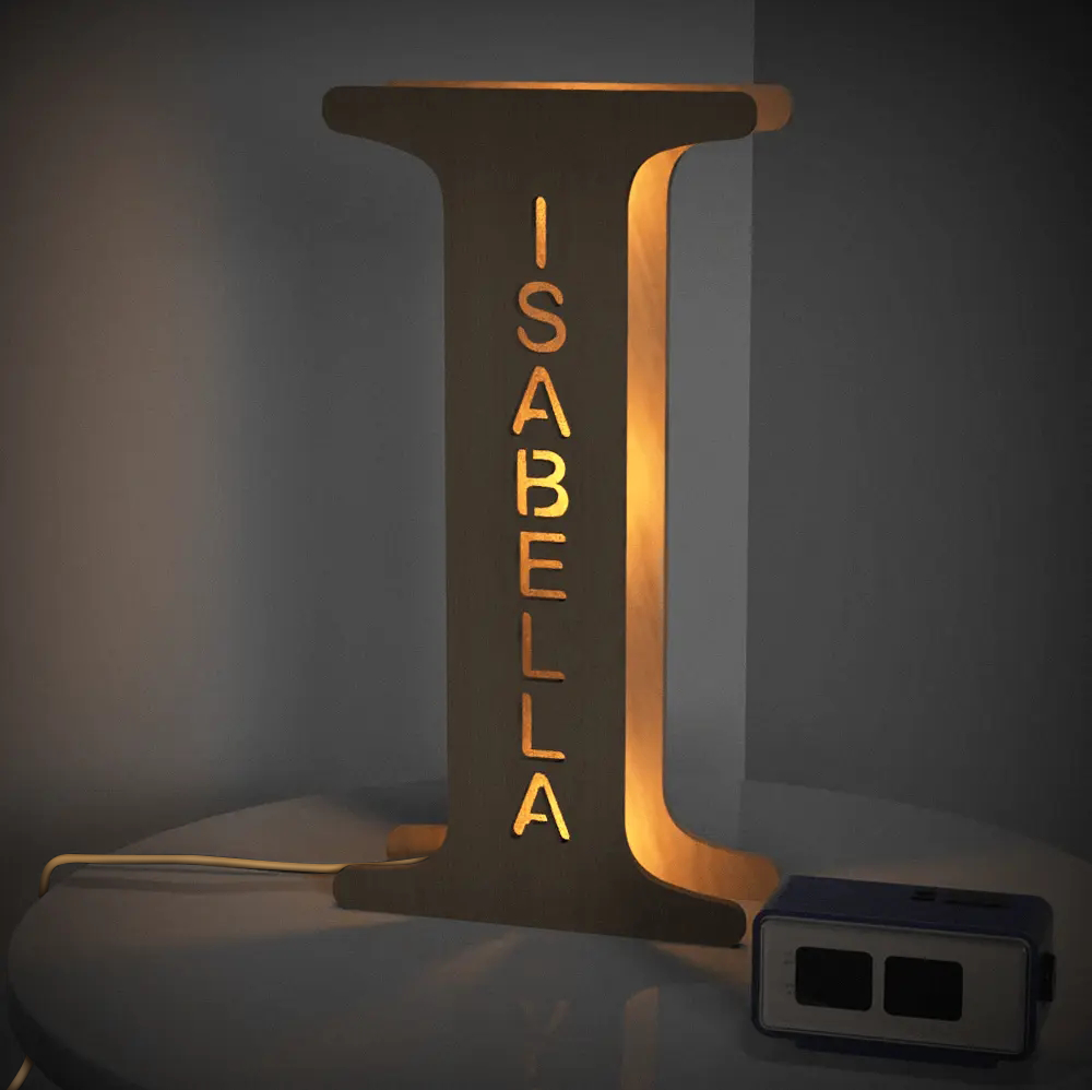Wooden Letter Night Light