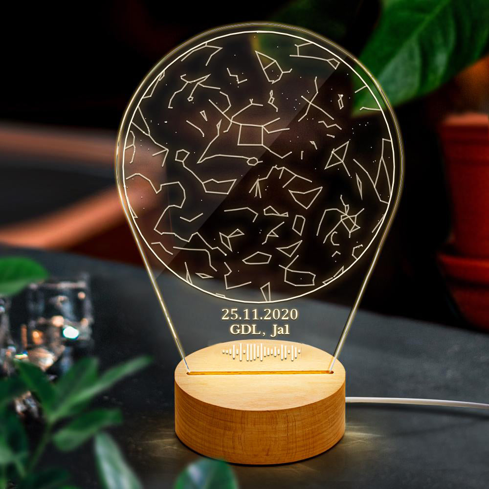 Scannable Constellation Map Night Light