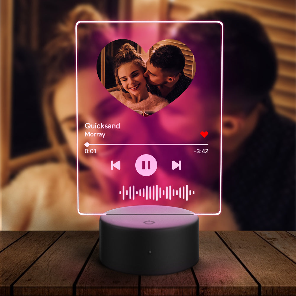 Scannable Music Heart Night Light
