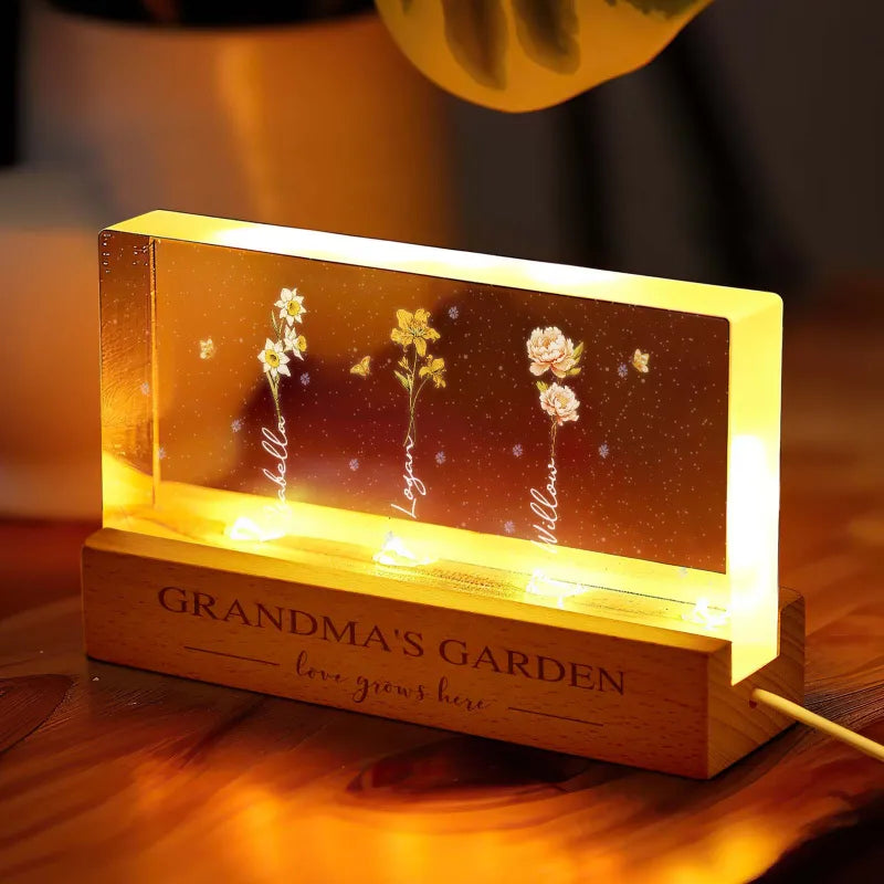 Grandma Flower LED Night Light