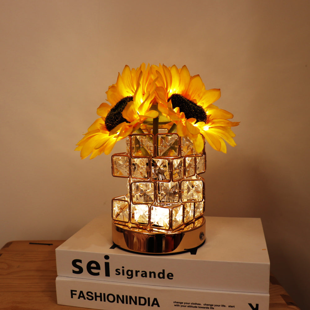 Sunflower Cube Lamp