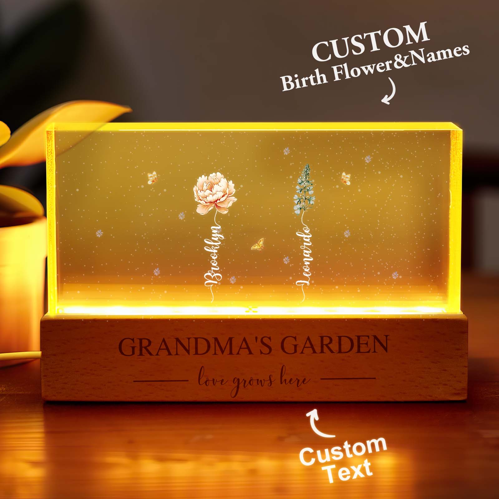 Grandma Flower LED Night Light