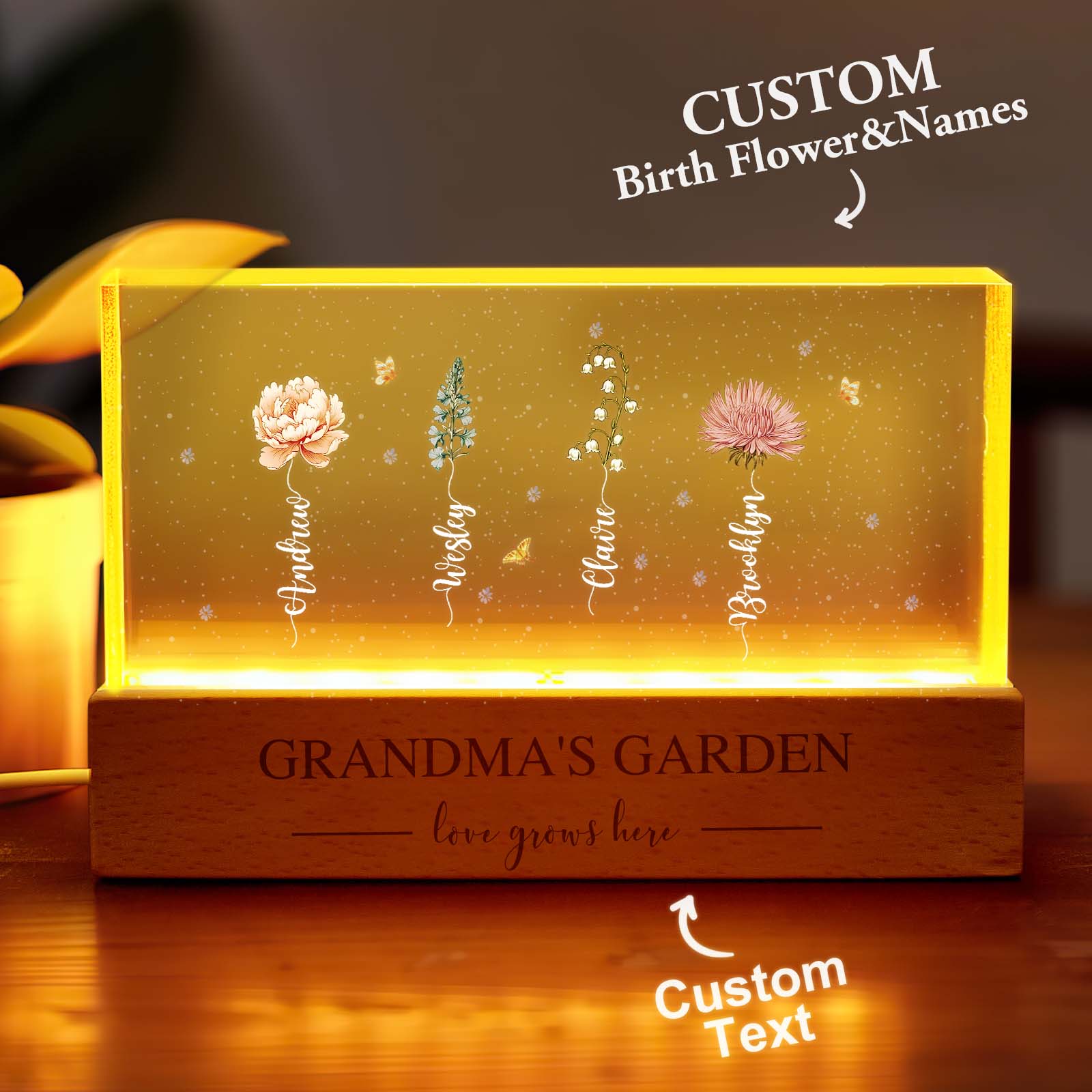 Grandma Flower LED Night Light