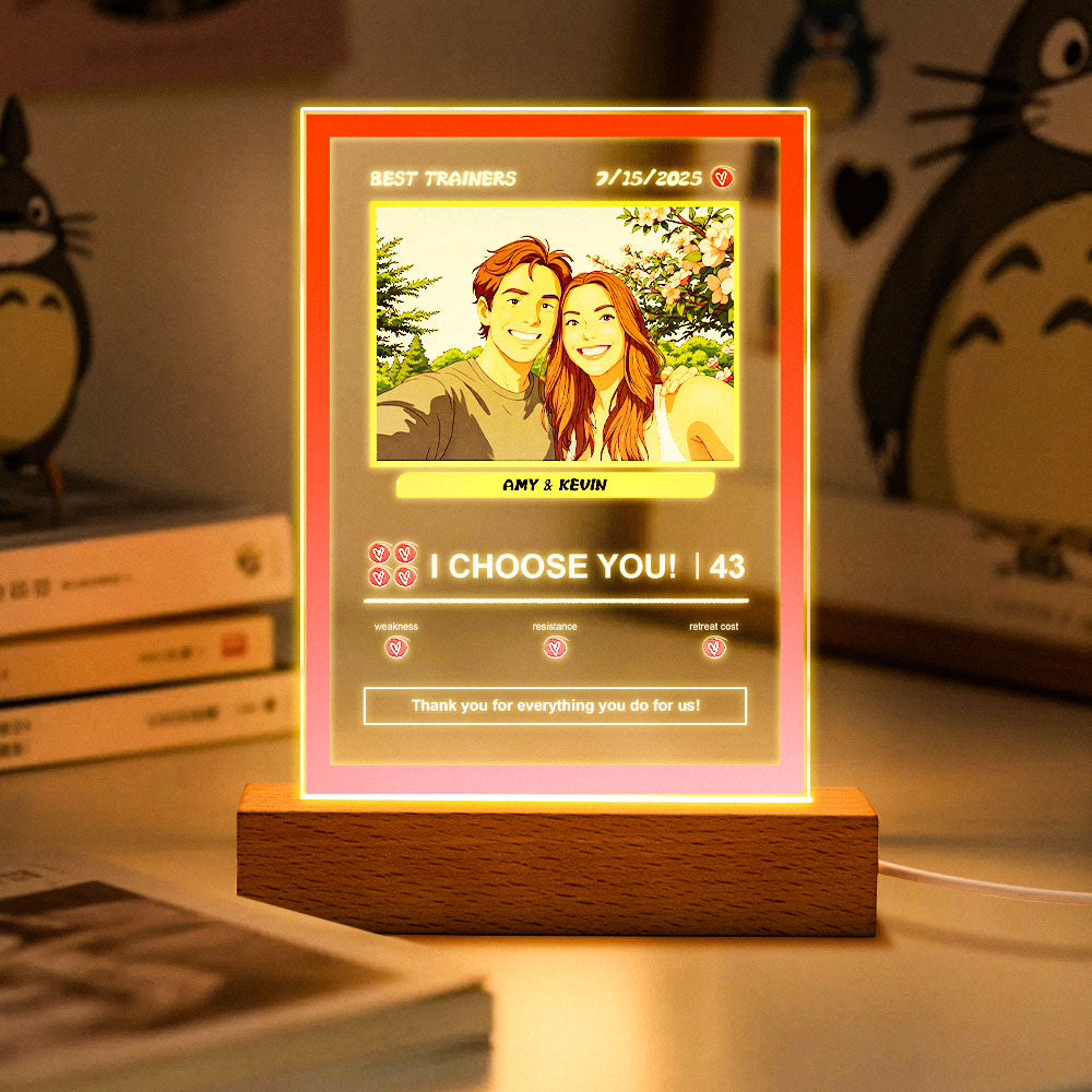 Acrylic Poke Card Night Light