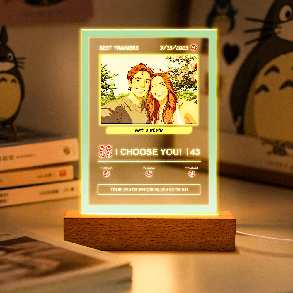 Acrylic Poke Card Night Light
