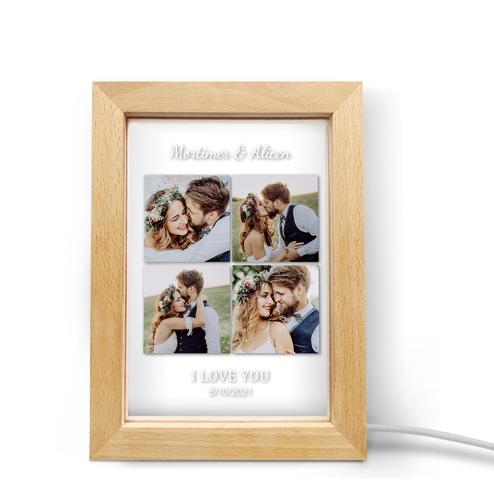 Engraved Collage LED Frame