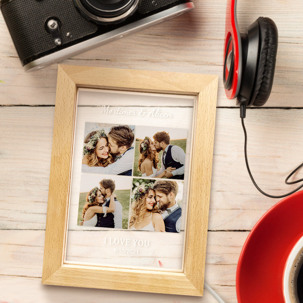 Engraved Collage LED Frame