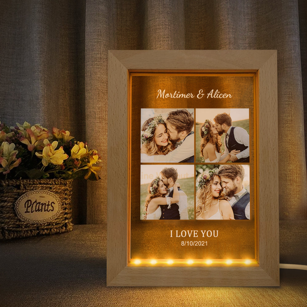 Engraved Collage LED Frame