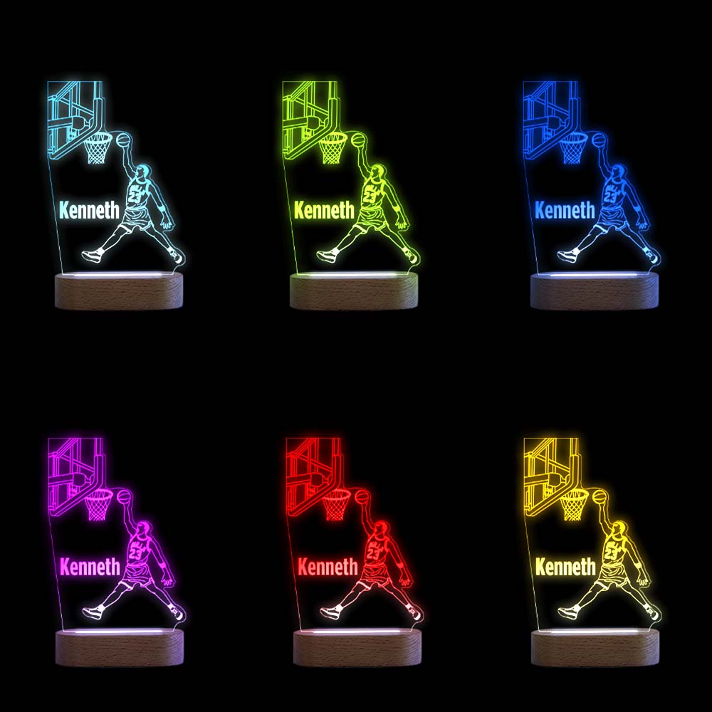 Basketball Name Acrylic Lamp