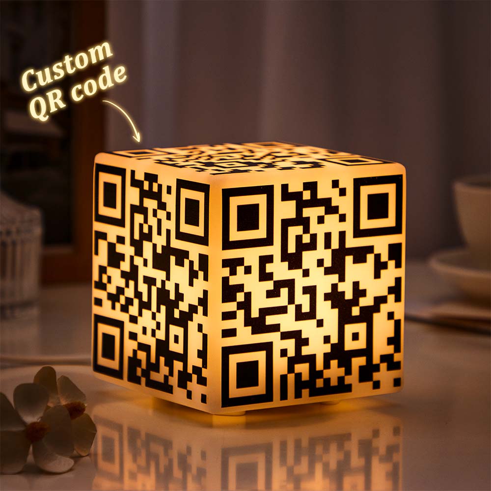 Scannable QR Code Cube Night Light