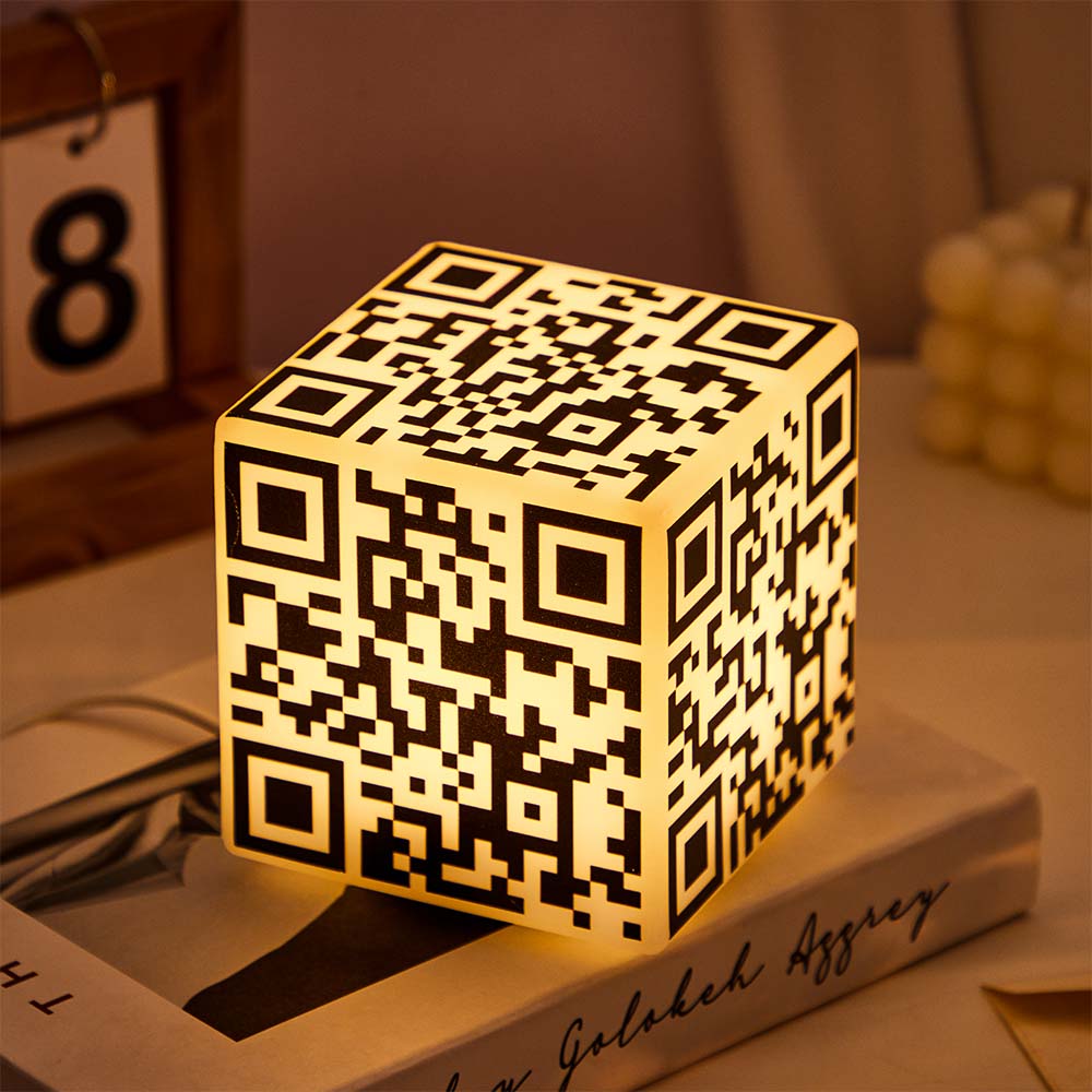 Scannable QR Code Cube Night Light