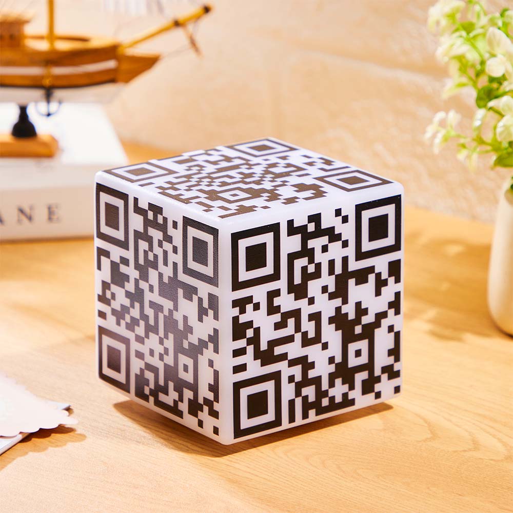 Scannable QR Code Cube Night Light