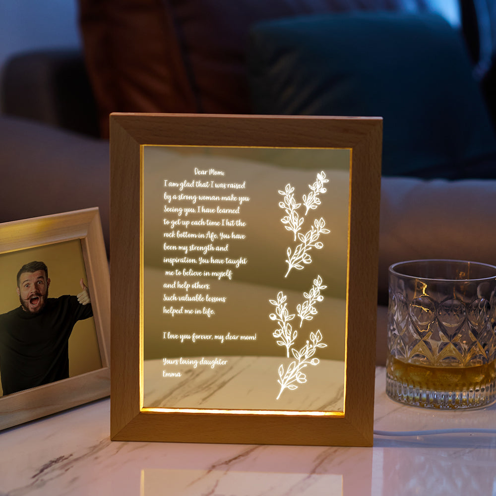 Handwritten Letter Night Light