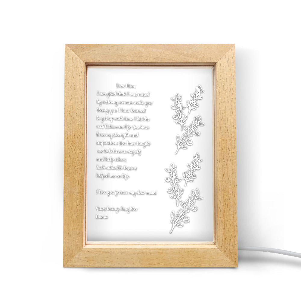 Handwritten Letter Night Light