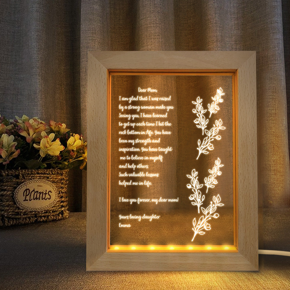 Handwritten Letter Night Light