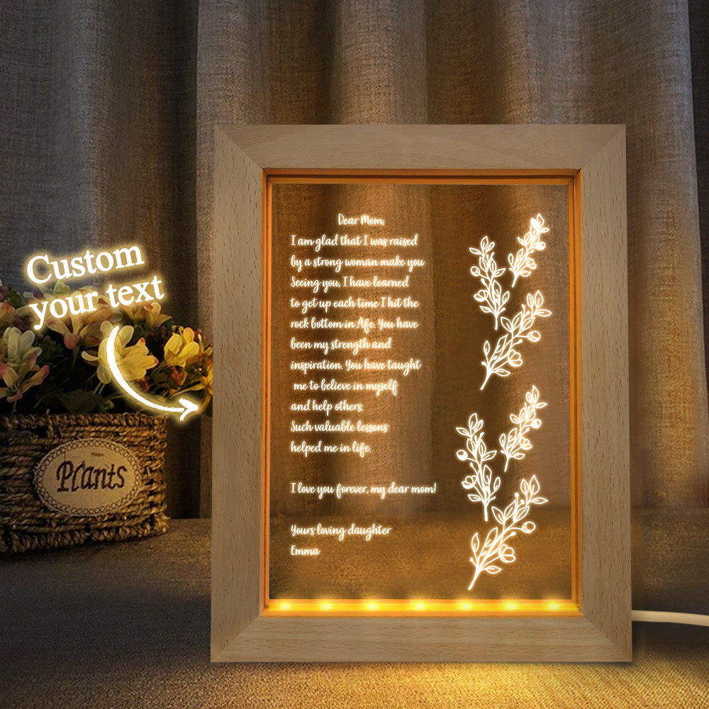 Handwritten Letter Night Light