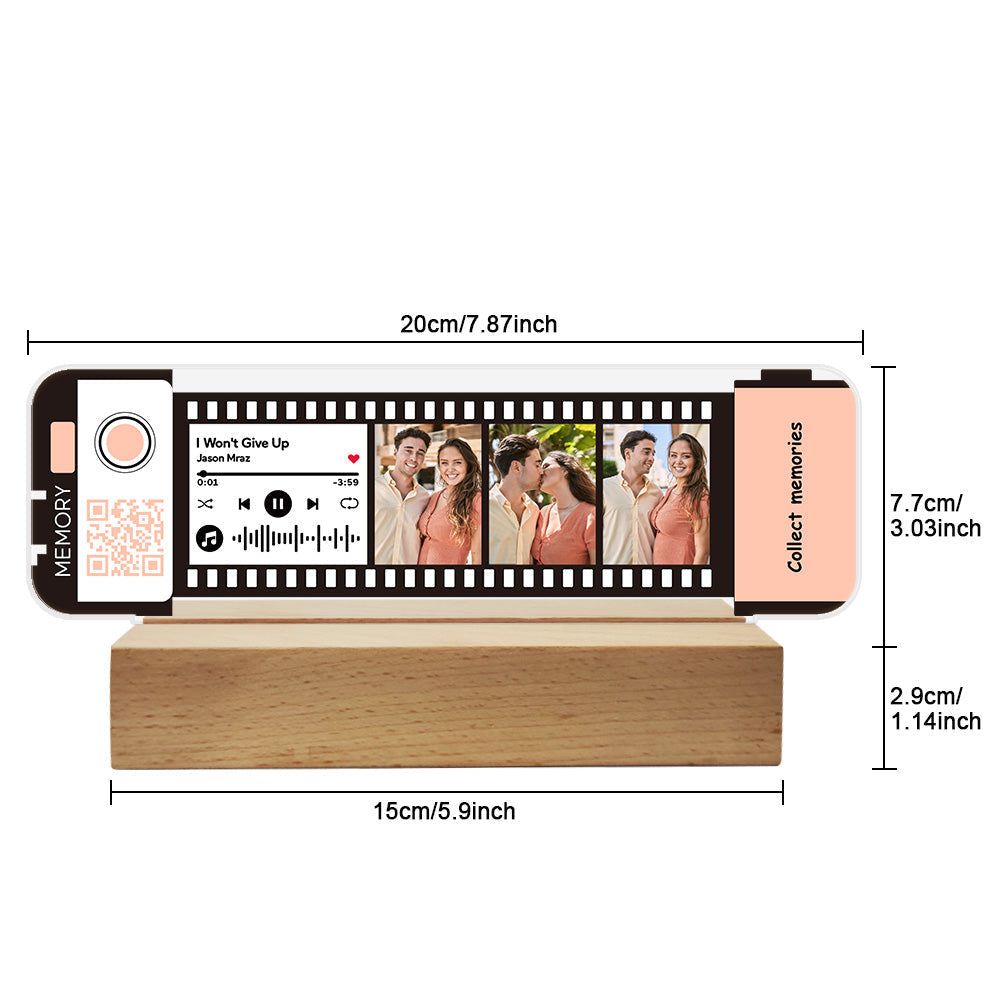 Music Filmstrip Code Night Light