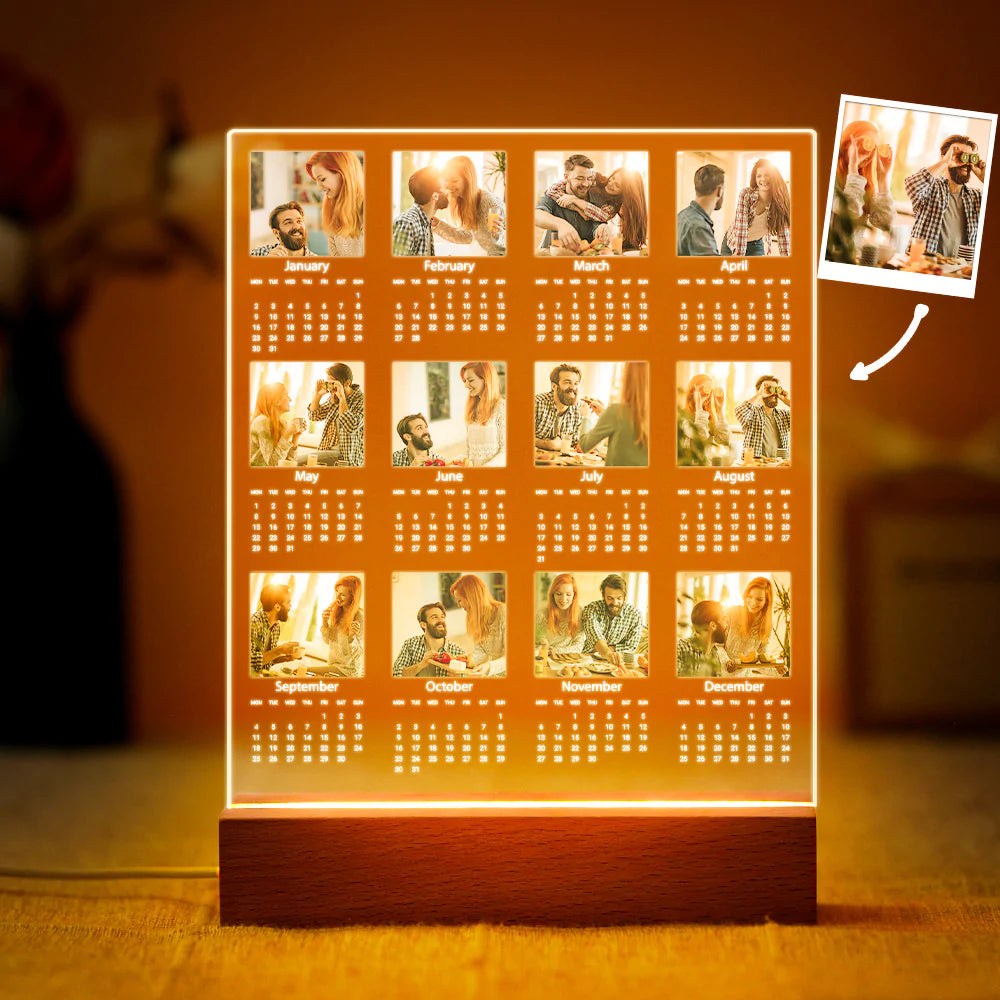 Acrylic Calendar Night Light