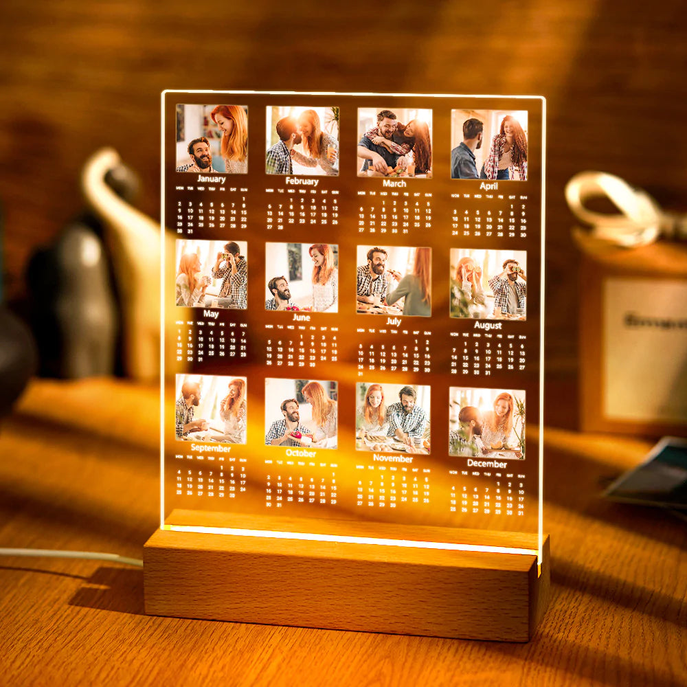 Acrylic Calendar Night Light