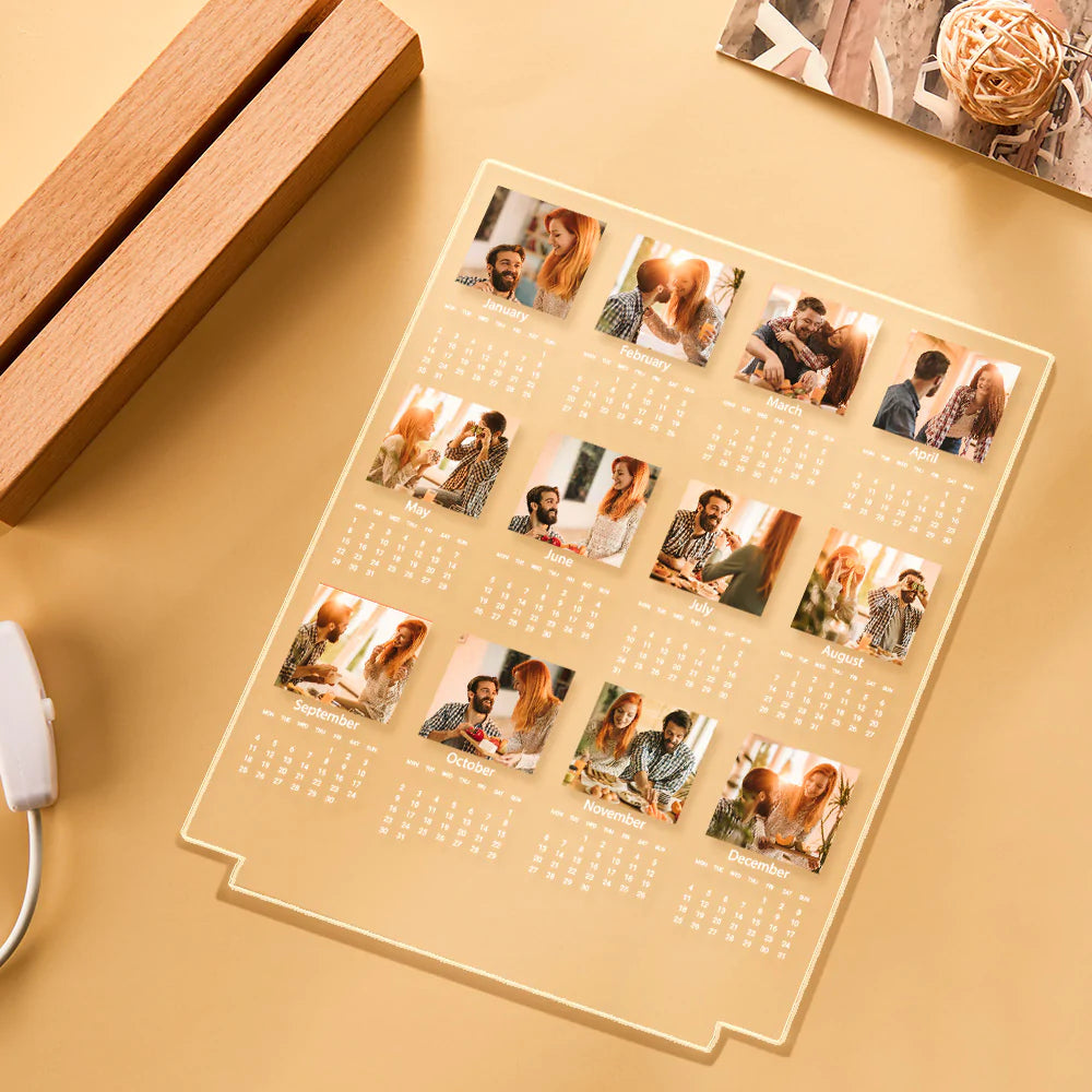 Acrylic Calendar Night Light