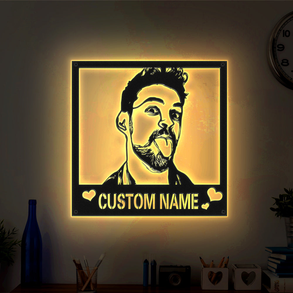 Metal Sign LED Night Light