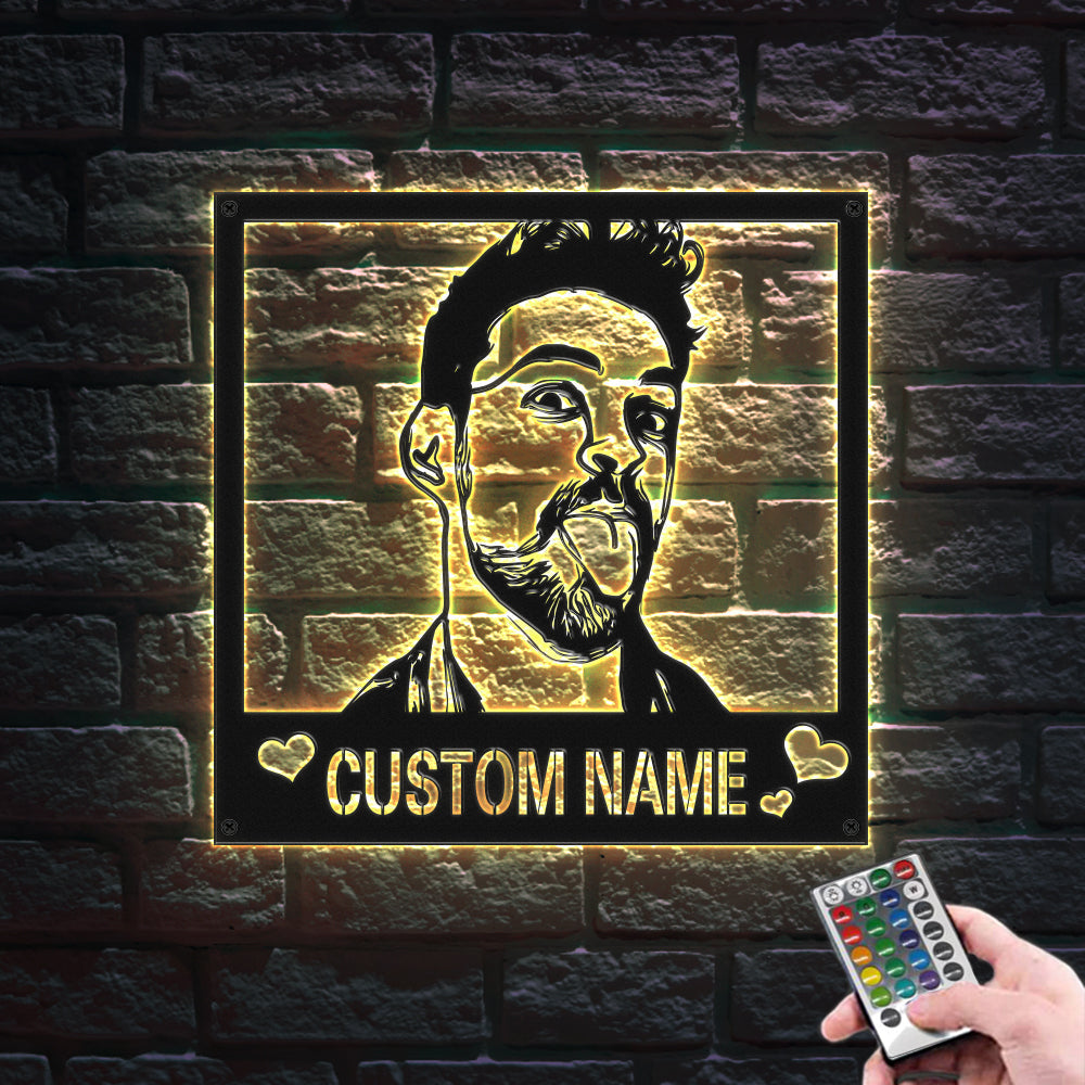 Metal Sign LED Night Light