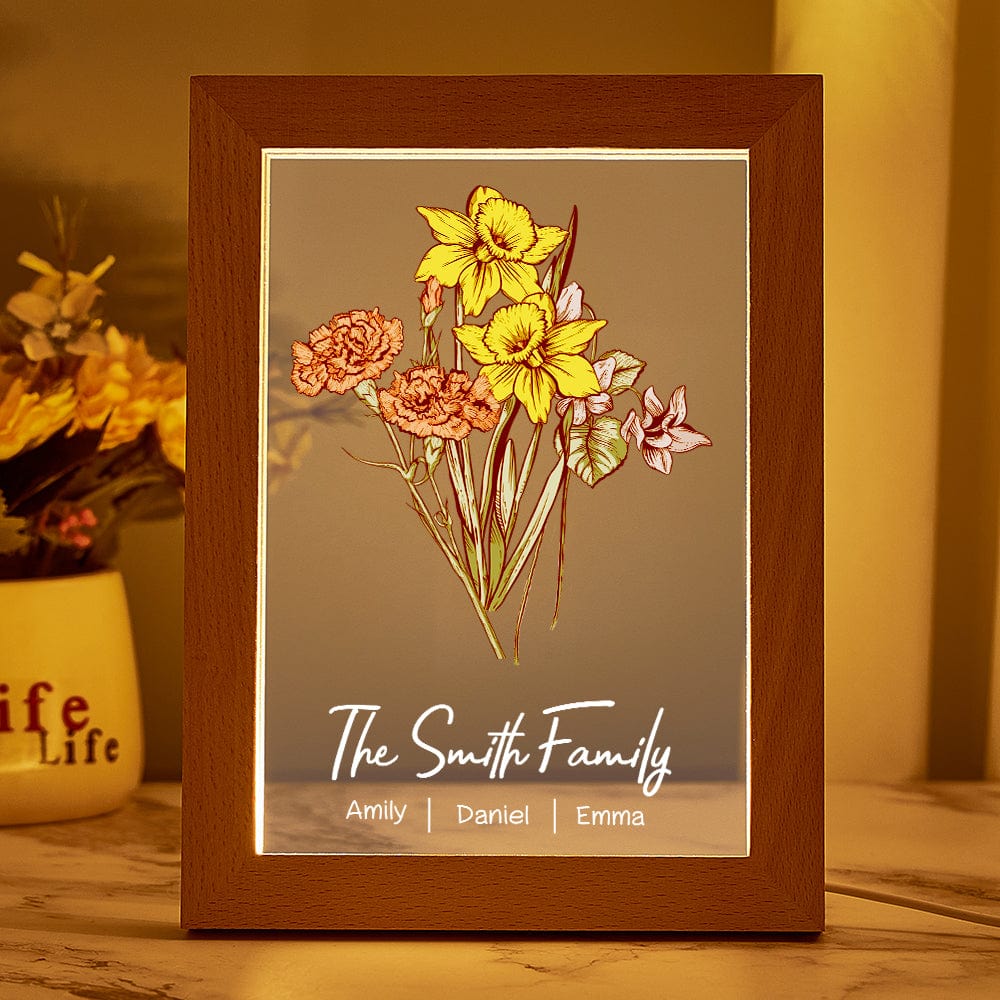 Birth Flower LED Light