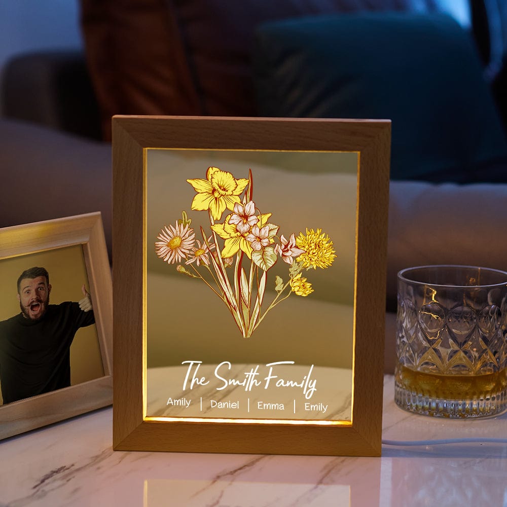 Birth Flower LED Light