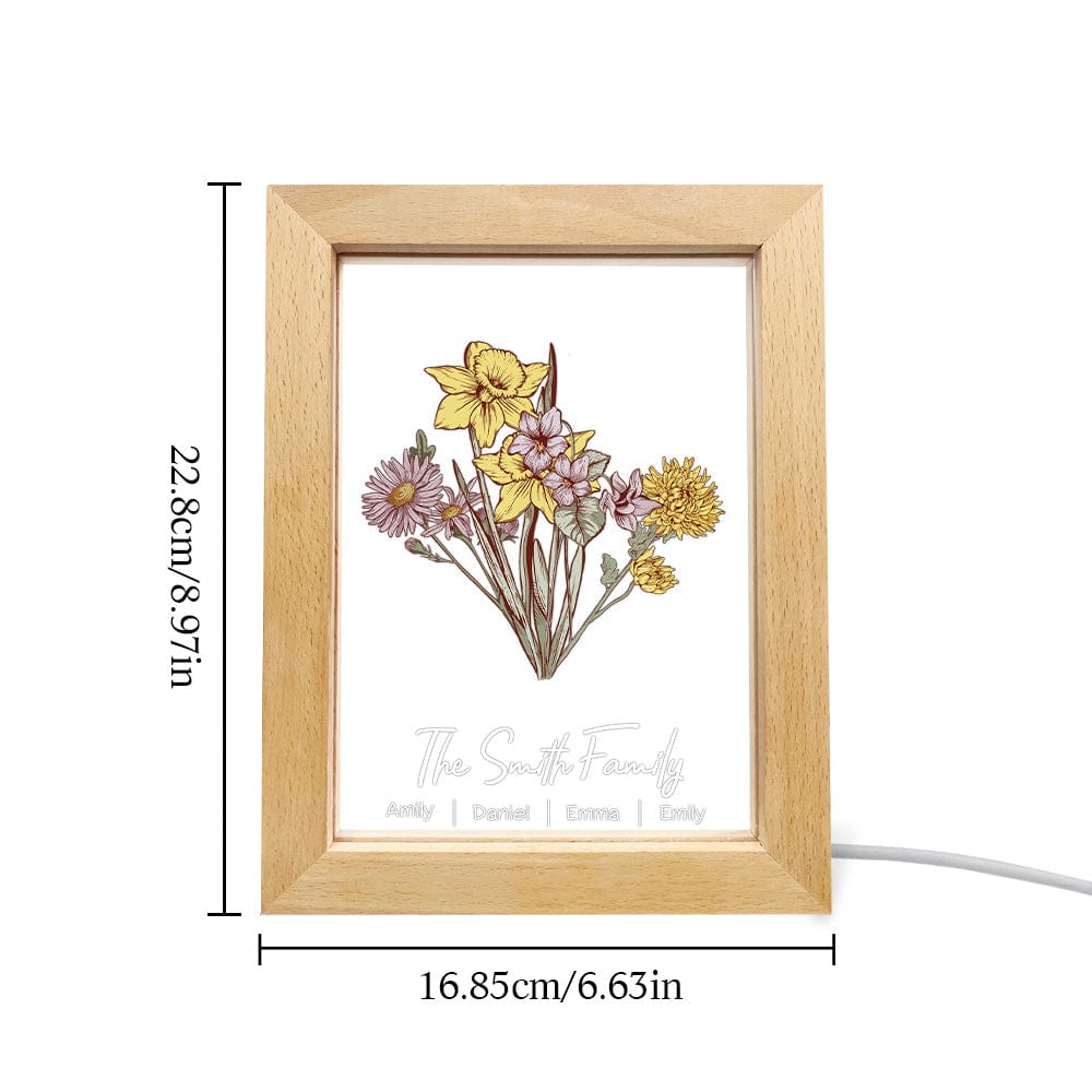 Birth Flower LED Light