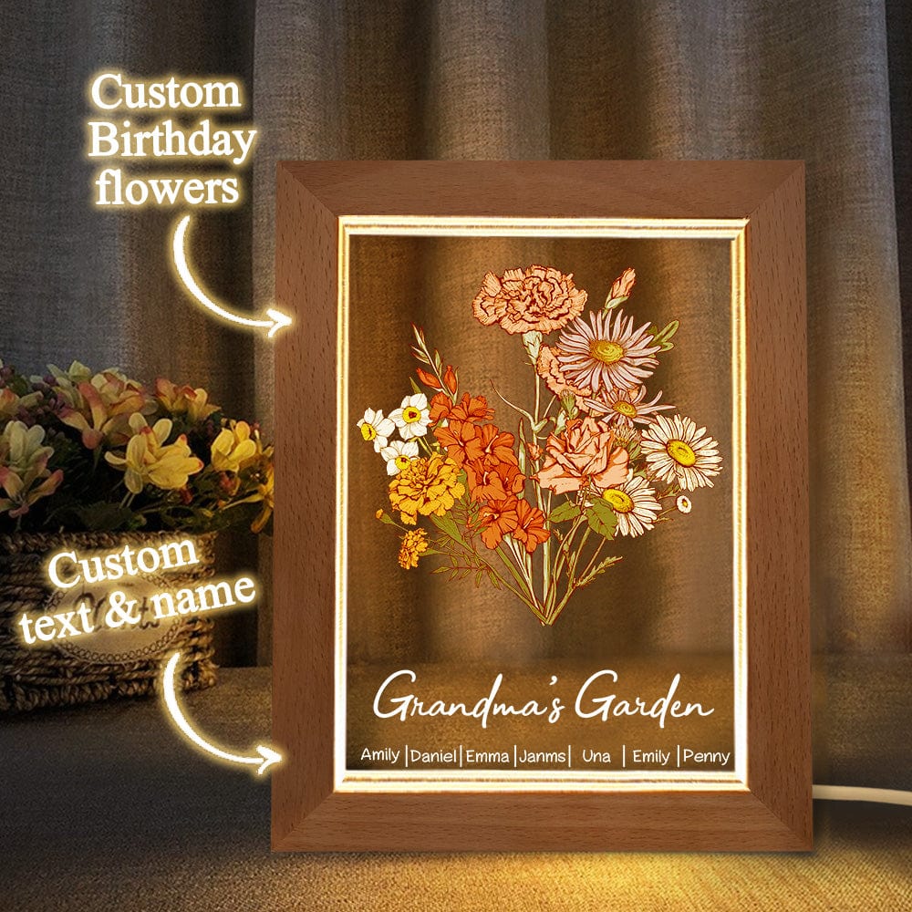 Birth Flower LED Light
