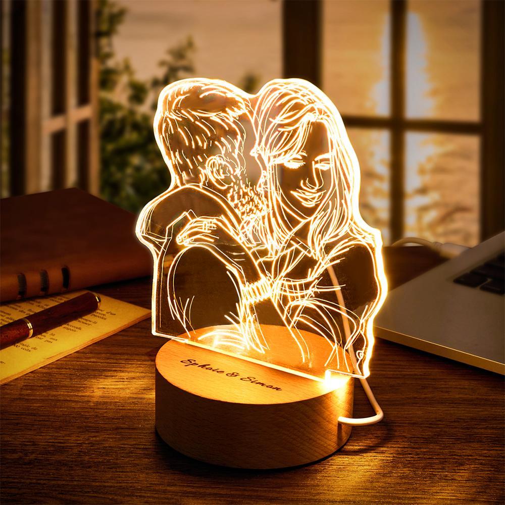 3D Photo LED Night Light